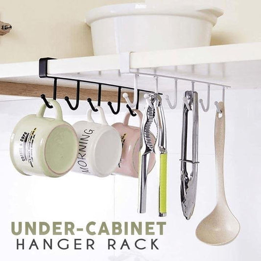 (Summer Hot Sale) Under-Cabinet Hanger Rack (6 Hooks)